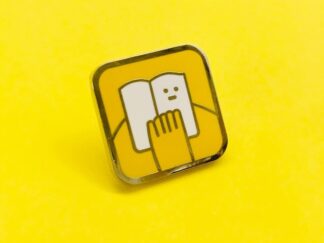 Reading Man enamel pin